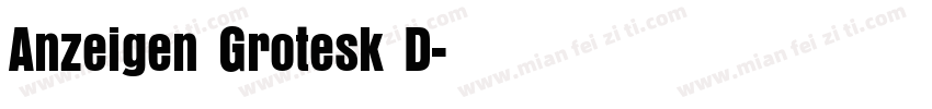 Anzeigen Grotesk D字体转换